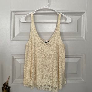 American Eagle lace overlay tank